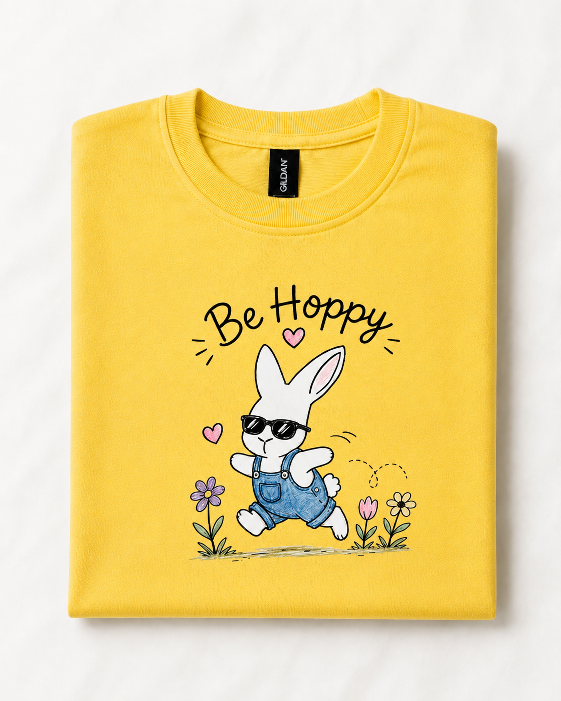 Be Hoppy Kids T-Shirt | Original Burt the Bunny Artwork