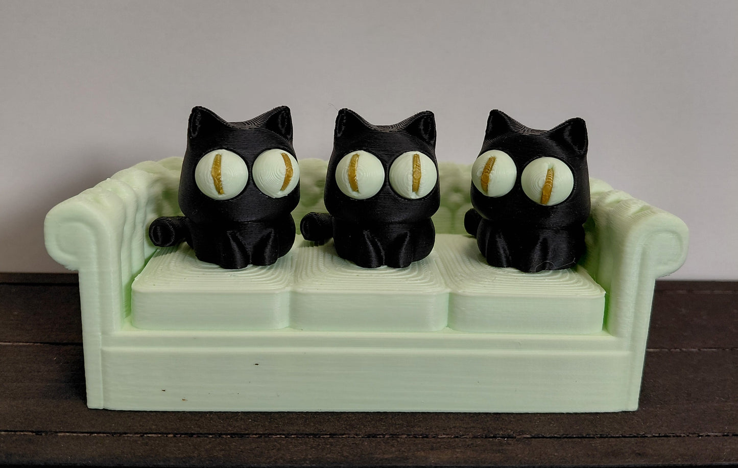 Mini Cat Trio Sofa Set - 3D Printed