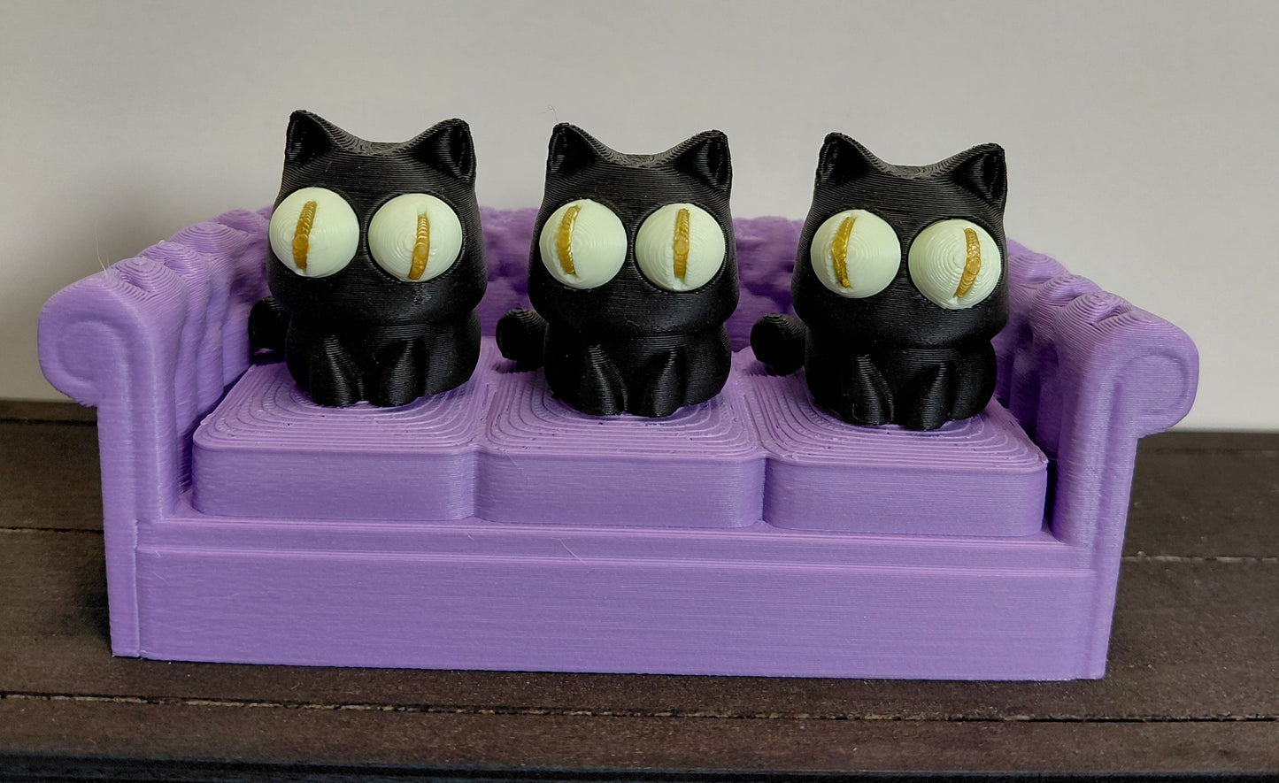 Mini Cat Trio Sofa Set - 3D Printed