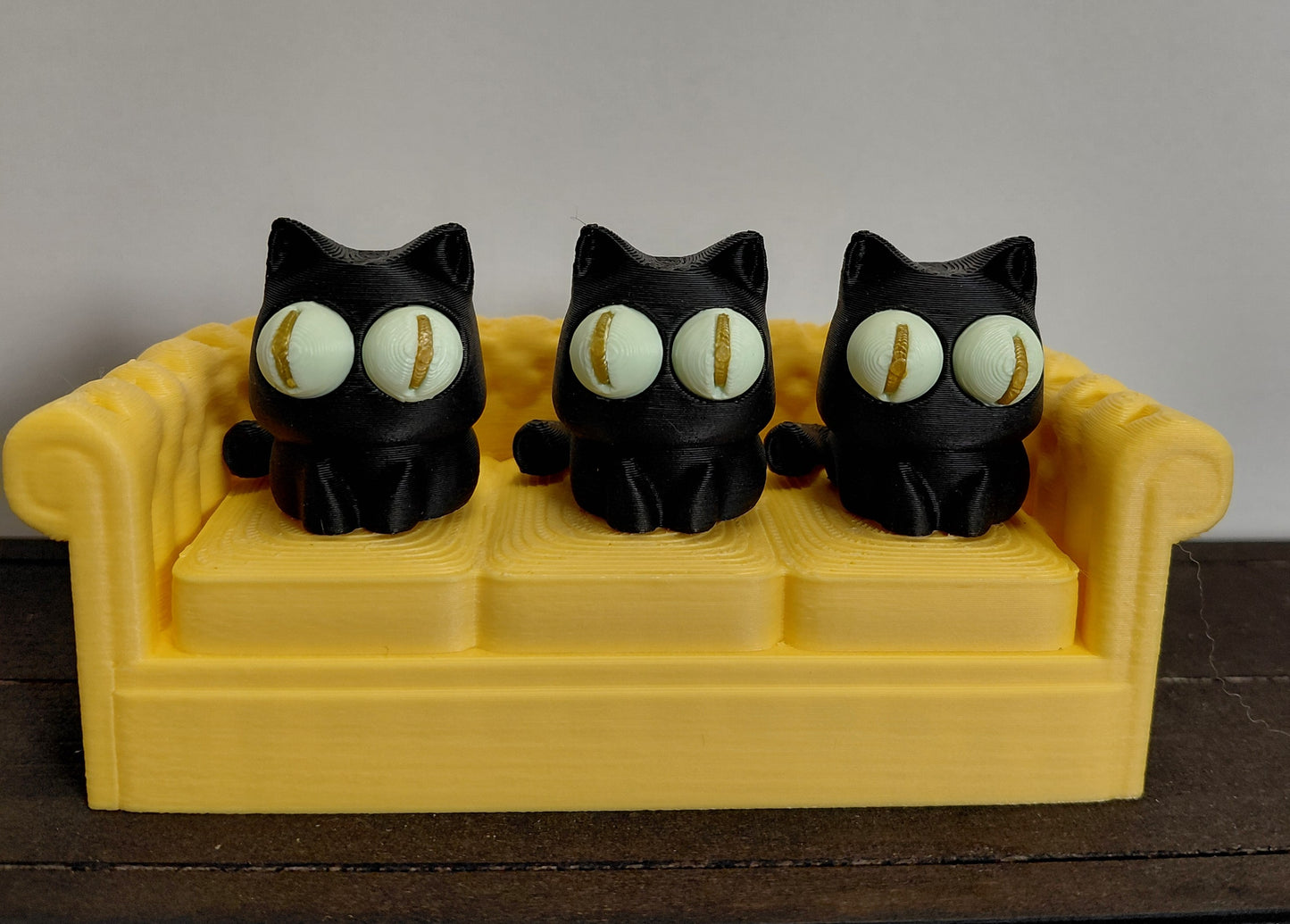 Mini Cat Trio Sofa Set - 3D Printed