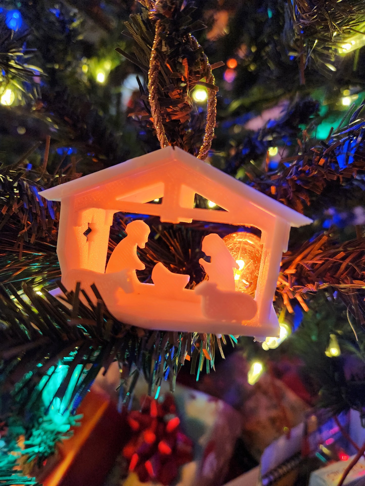 Nativity Scene Christmas Ornament - 3D Printed